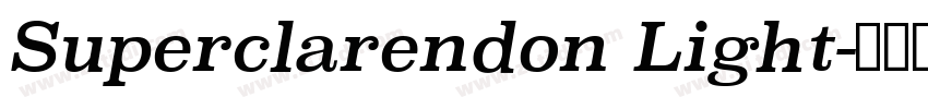 Superclarendon Light字体转换